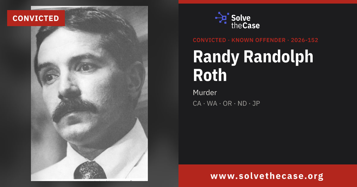 Randy Randolph Roth | Known Offender Record: Murder / homicide (CA, WA ...